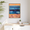 SeaFoam and Sand Framed Canvas Art