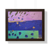 On the Lake Its Raining — Framed Art Print