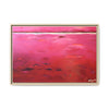 Ruby Red (Abstract) Framed Canvas Art