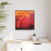 Red Hot Heart Framed Canvas Art