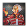 George Washington Rocks Framed Canvas Art