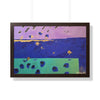 On the Lake Its Raining — Framed Art Print