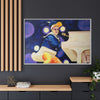 Rocket Quack. A Feathered Tribute to the King of Keys Framed Canvas