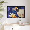 Rocket Quack. A Feathered Tribute to the King of Keys Framed Canvas
