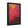 Vibrant Abstract Framed Poster Art for Home Decor angeled rotate 12" x 18" (vertical)