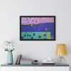 On the Lake Its Raining — Framed Art Print