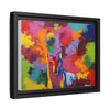 Eclipse of Gray (Gray Wolf Magnificence) Framed  Canvas Art