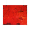 Flaming love. red abstract #5 Posters