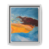 Swimmer Girl #1 Framed Canvas Art