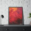 Vibrant Abstract Framed Poster Art for Home Decor  24" x 32" (vertical) frame on the table