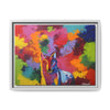 Eclipse of Gray (Gray Wolf Magnificence) Framed  Canvas Art