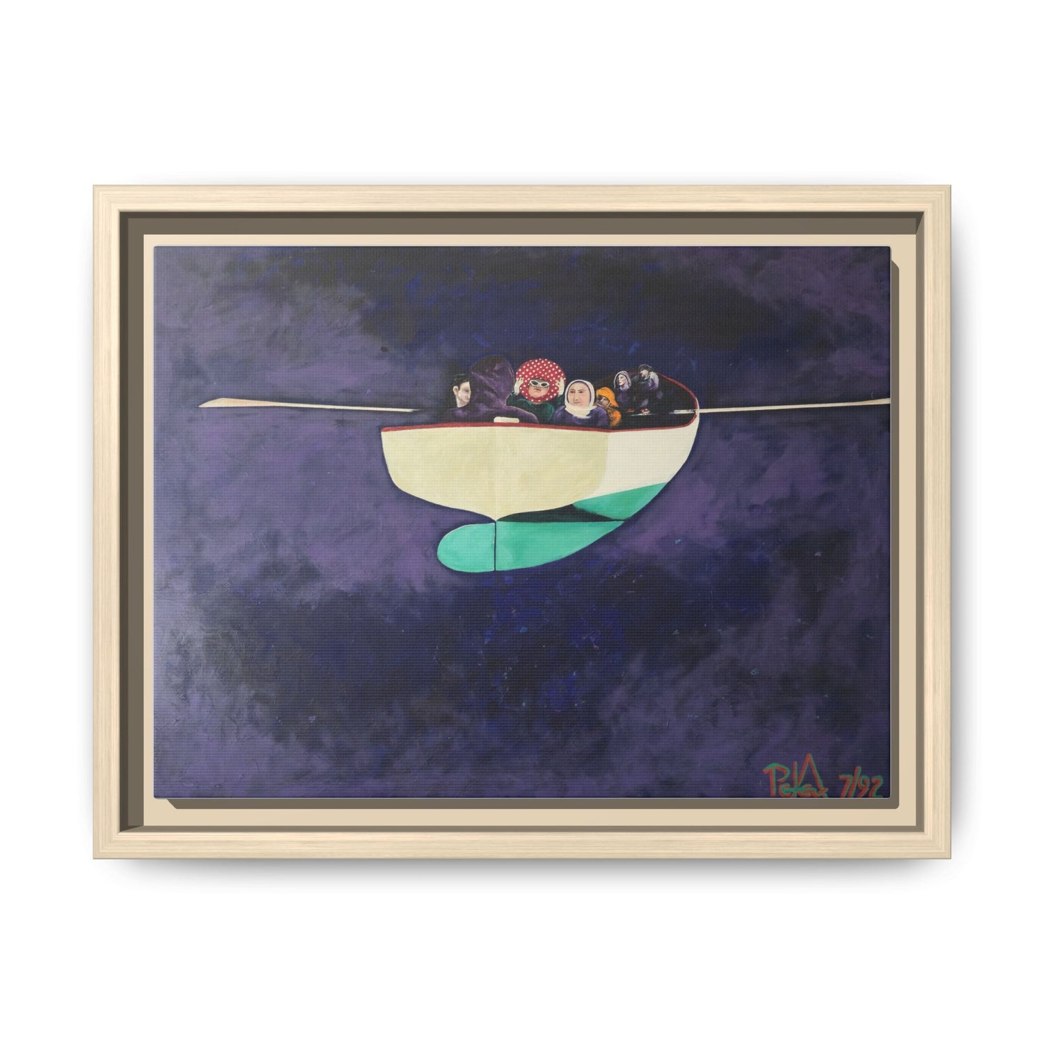 Voyagers Between Worlds (The Dream) Framed Canvas Art
