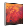 Red Hot Heart Framed Canvas Art