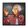 George Washington Rocks Framed Canvas Art