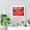 Where Fire Learned to Speak — Framed Art Print