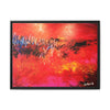 Where Fire Learned to Speak Framed Canvas Art