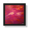 Crimson And Rose — Framed Art Print