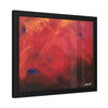 Vibrant Abstract Framed Poster Art for Home Decor angeled rotate 20" x 16" (Horizontal)