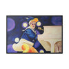 Rocket Quack. A Feathered Tribute to the King of Keys Framed Canvas