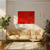 Flaming love. red abstract #5 Posters