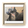 Chasing Shadows-Happy Dog Running Framed Canvas Art