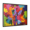 Eclipse of Gray (Gray Wolf Magnificence) Framed  Canvas Art