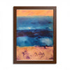 Seafoam and Sand brown frame 12" x 16" (Vertical)