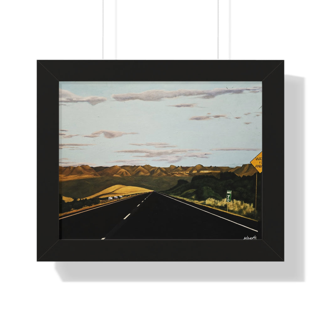 The Road to Taos — Framed Art Print