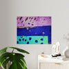 On the Lake Its Raining — Acrylic Print