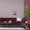 Saffron Rouge semi glossy medium size frame in living room