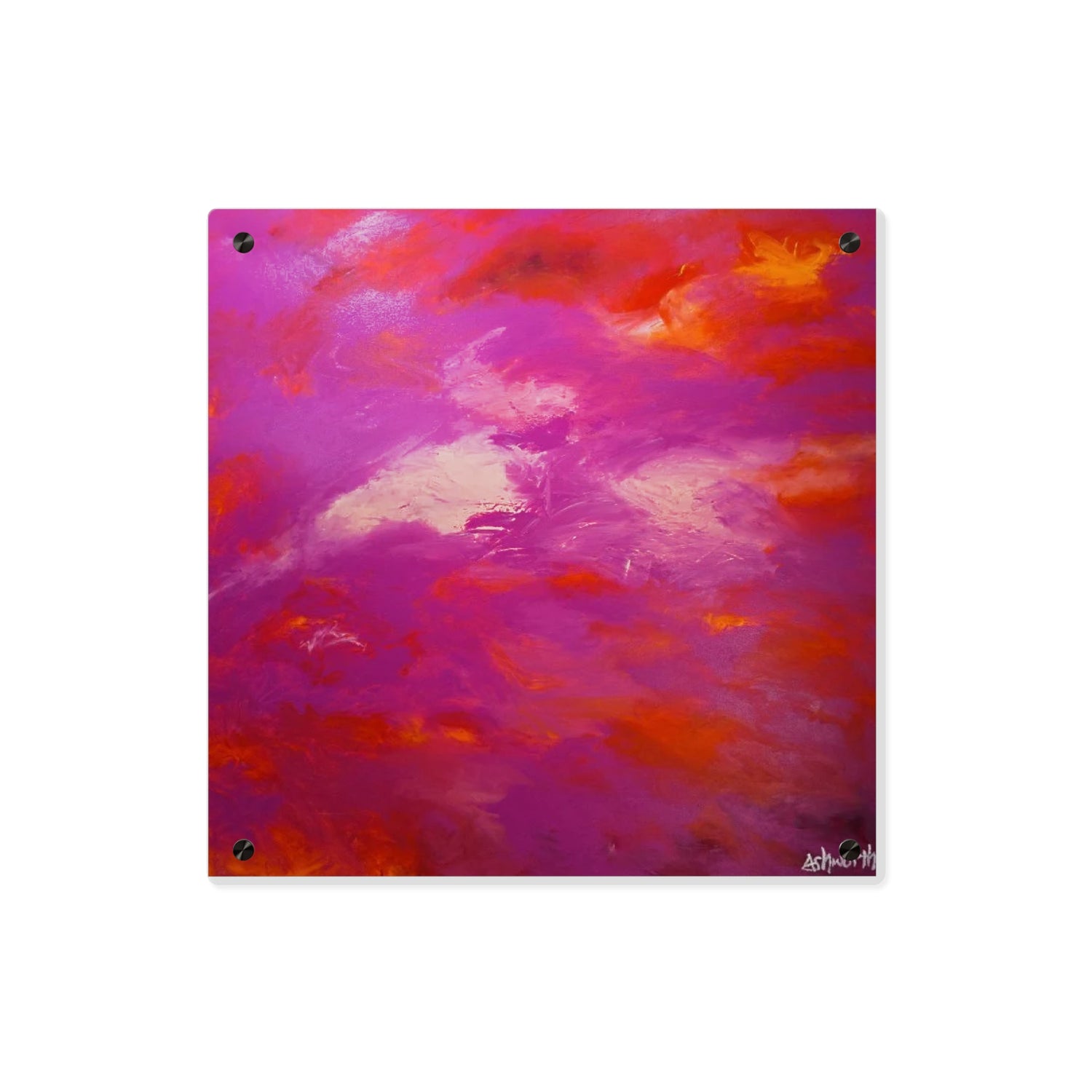 Crimson And Rose — Acrylic Print