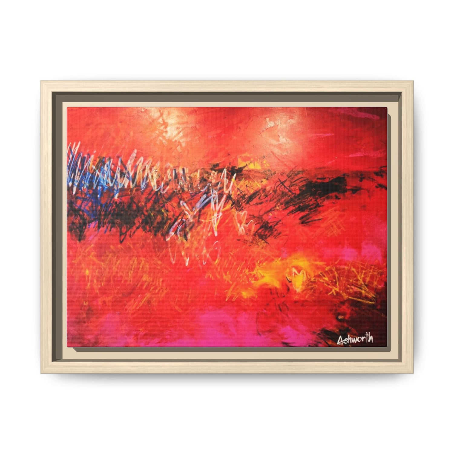 Where Fire Learned to Speak Framed Canvas Art