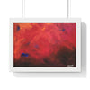 Abstract Red Horizontal Framed Poster | Modern Wall Art for Home Decor