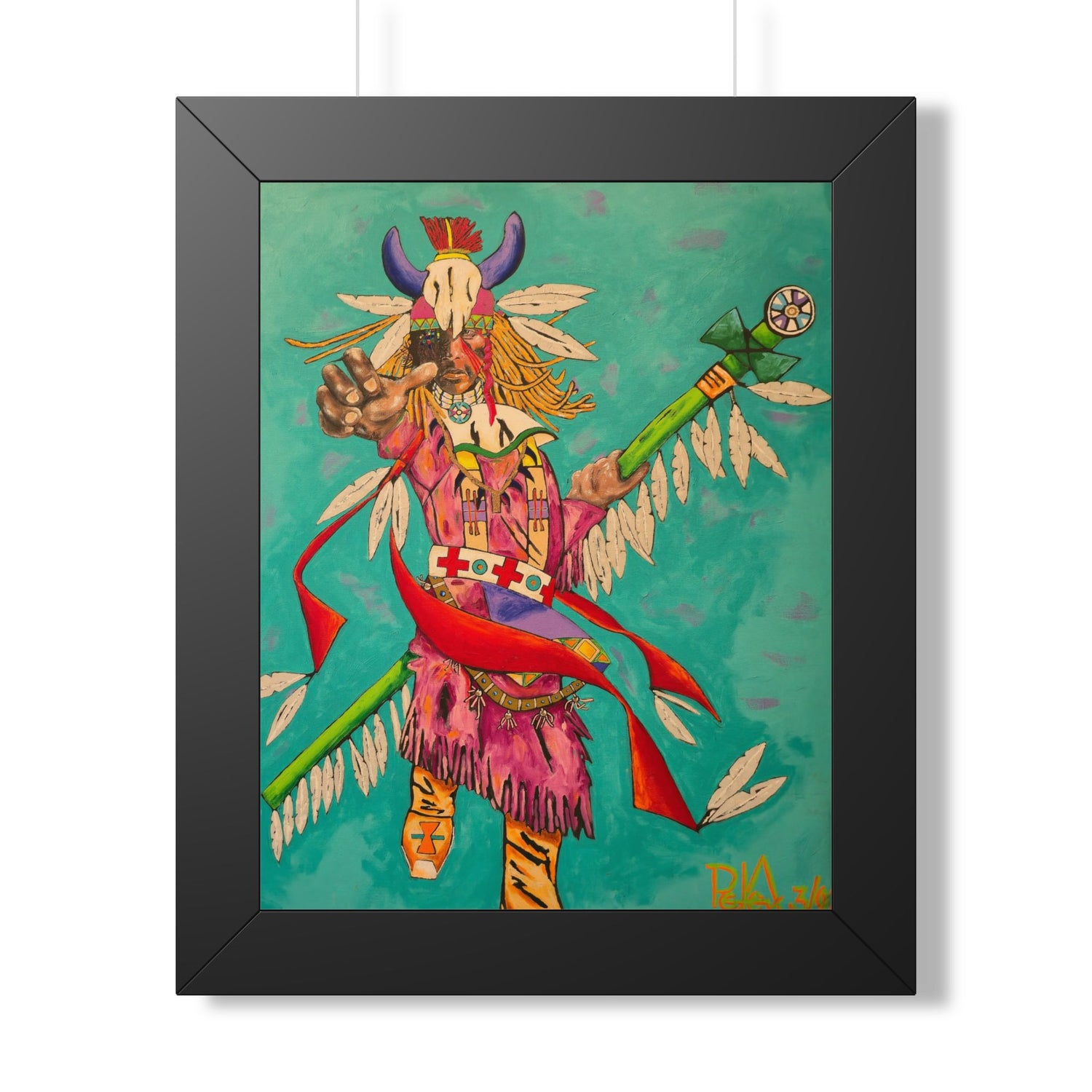 Shaman Spiritwalker — Framed Art Print