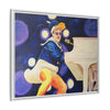 Rocket Quack. A Feathered Tribute to the King of Keys Framed Canvas