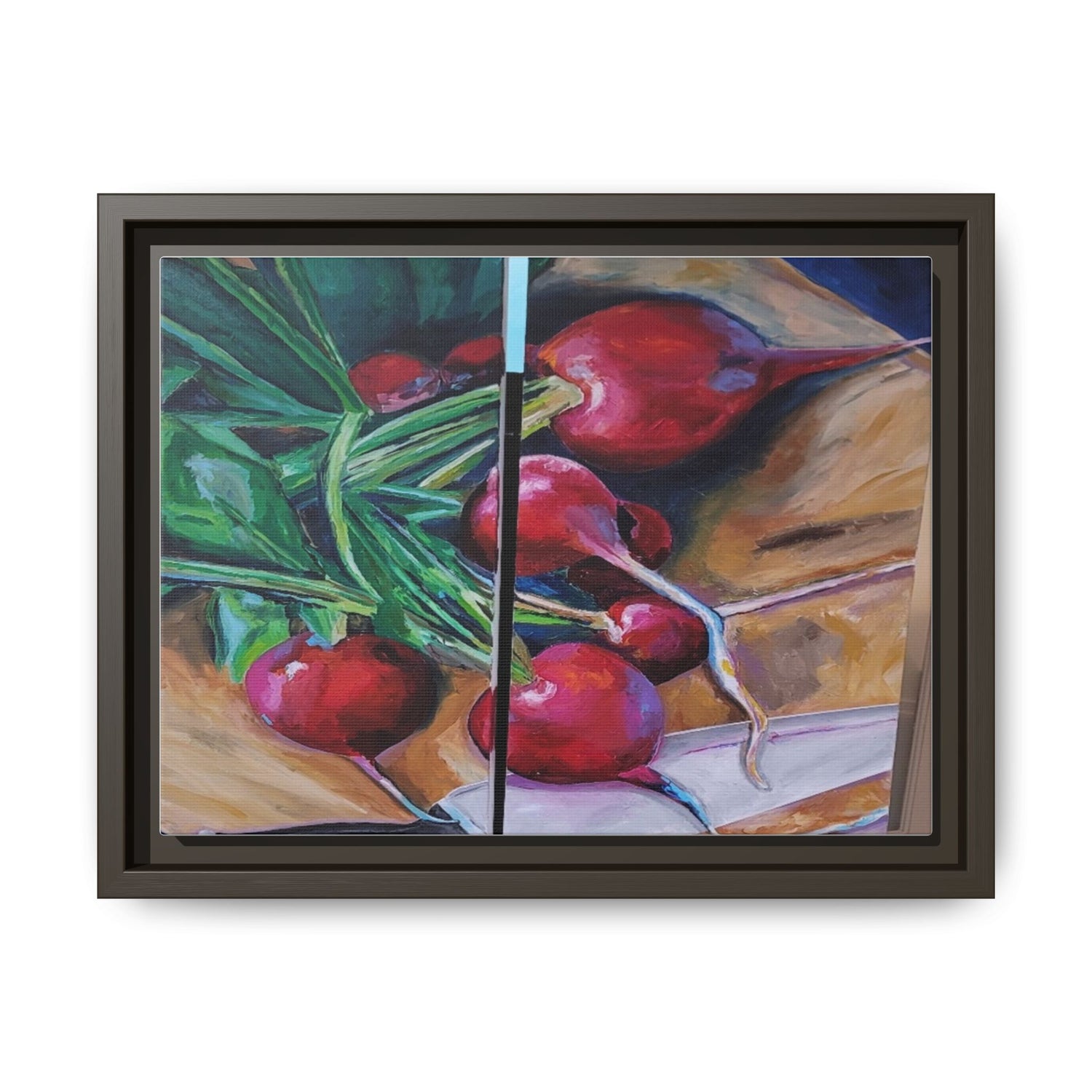 The Best People (Radishes) Framed Canvas Art