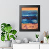 Seafoam And Sand Framed  Poster