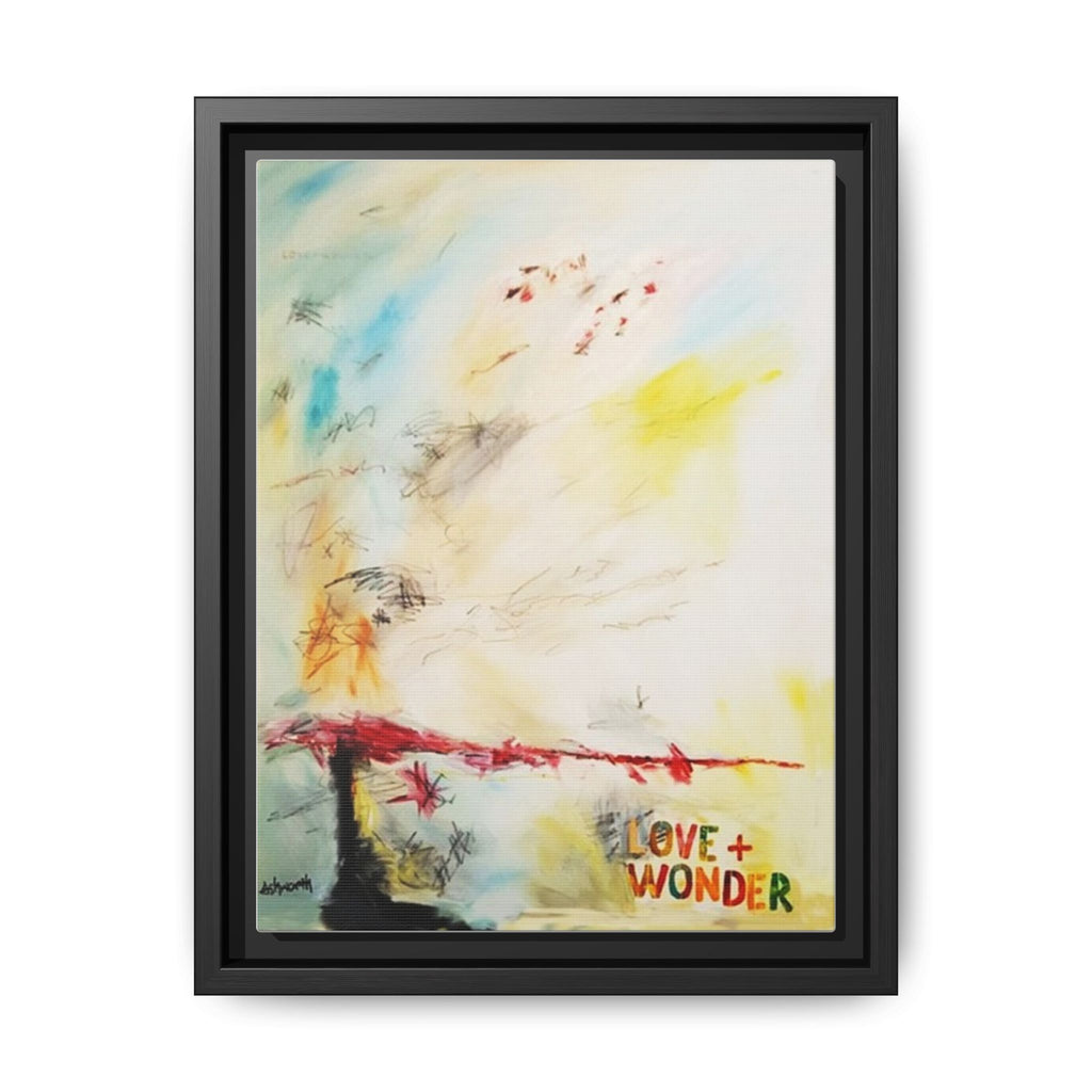 Love + Wonder 2 Framed Canvas Art