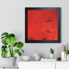 Flaming love. red abstract #5 Framed Poster