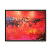 Where Fire Learned to Speak Framed Canvas Art