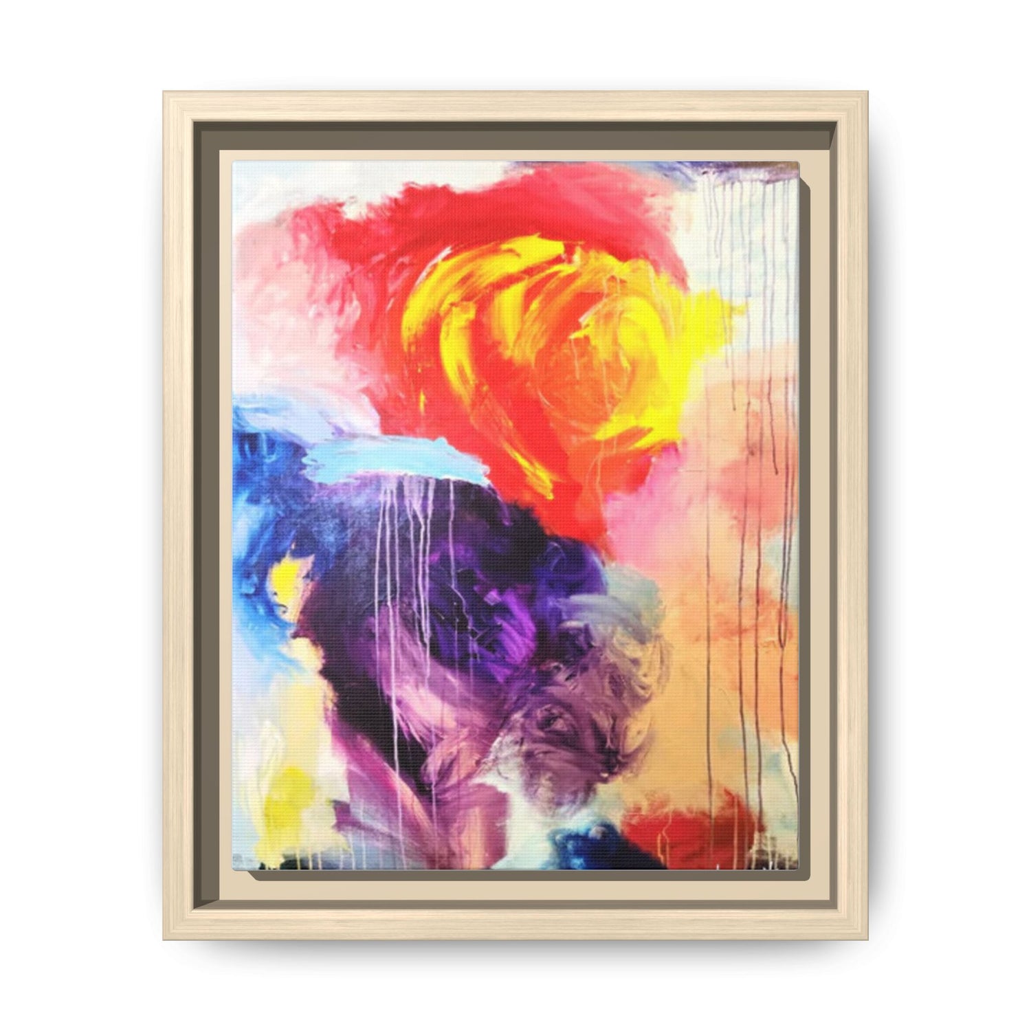 The garden framed canvas art