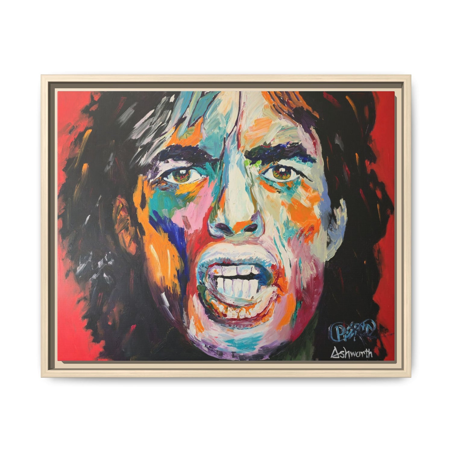 SIr Mick Straordinary Framed Canvas Art