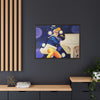 Rocket Quack. A Feathered Tribute to the King of Keys Framed Canvas