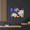 Rocket Quack. A Feathered Tribute to the King of Keys Framed Canvas