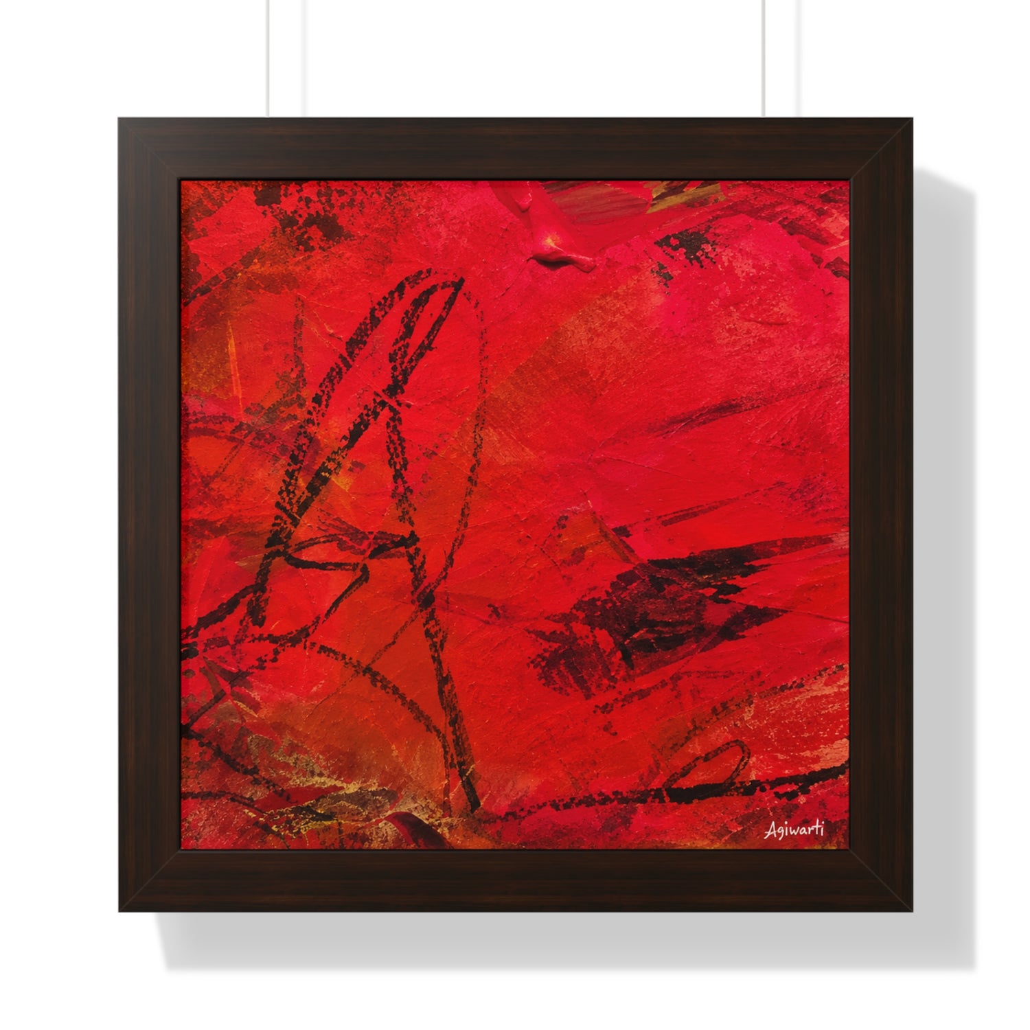 I WAS HERE — Framed Art Print