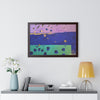 On the Lake Its Raining — Framed Art Print