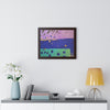 On the Lake Its Raining — Framed Art Print