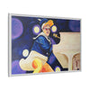Rocket Quack. A Feathered Tribute to the King of Keys Framed Canvas