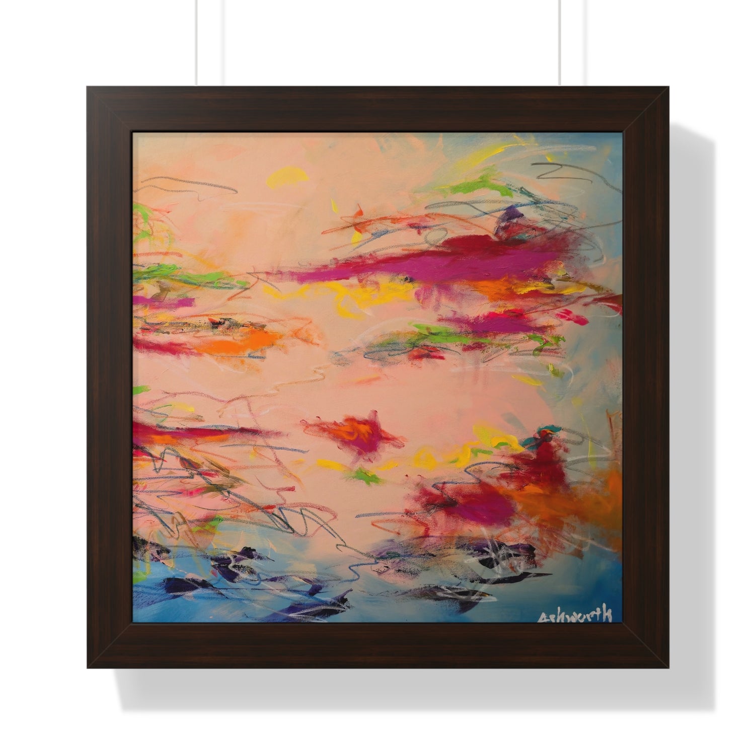 Joy in the Jumbles (Abstract) — Framed Art Print