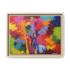 Eclipse of Gray (Gray Wolf Magnificence) Framed  Canvas Art
